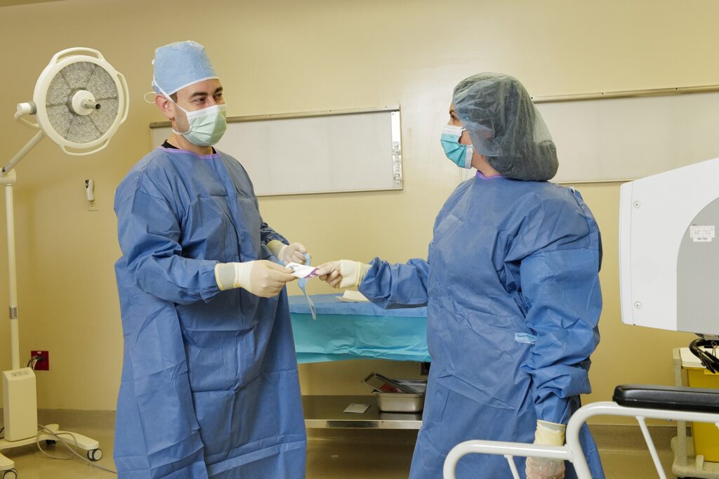 Dr. Lee Katzman with staff